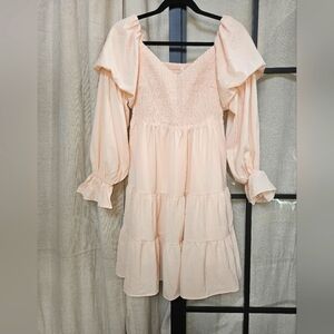 Elegant Cream Women's Dress